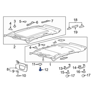 Lincoln OE - Sun Visor Holder Screw