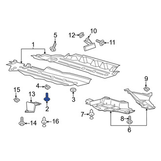 Lincoln OE - Floor Pan Splash Shield Screw