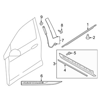 Lincoln OE - Front Door - Exterior Trim