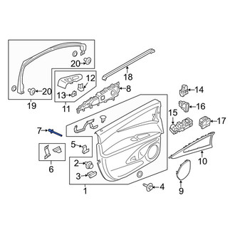 Lincoln OE - Door Interior Trim Panel Rivet