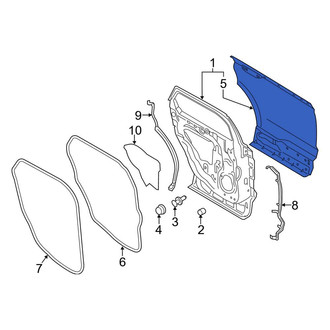Lincoln OE - Rear Right Outer Door Outer Panel