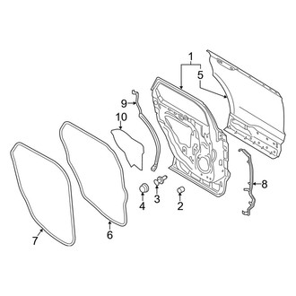 Lincoln OE - Rear Door - Door & Components