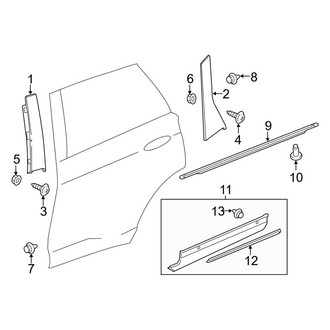 Lincoln OE - Rear Door - Exterior Trim