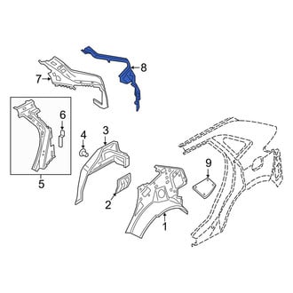 Lincoln OE - Rear Left Upper Quarter Panel Extension