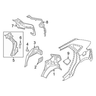 Lincoln OE - Quarter Panel - Inner Structure