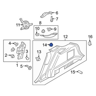 Lincoln OE - Console Trim Panel Clip