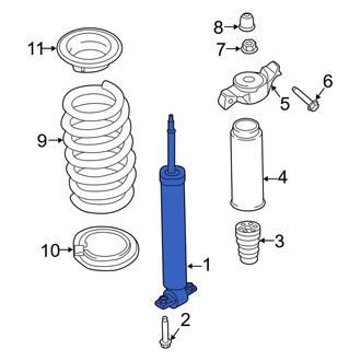 Lincoln OE - Rear Suspension Shock Absorber