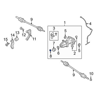 Lincoln OE - Drive Shaft Pinion Yoke Nut