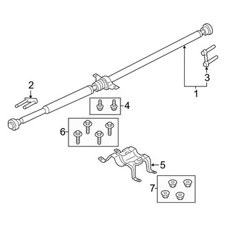 Lincoln OE - Rear Suspension - Drive Shaft (Base / Reserve / Select AWD 2.0L)