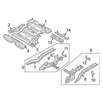 Lincoln OE - Rear Body & Floor - Floor & Rails