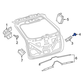 Lincoln OE - Liftgate Lock Striker Plate Screw