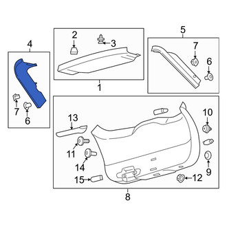 Lincoln OE - Rear Right Liftgate Trim