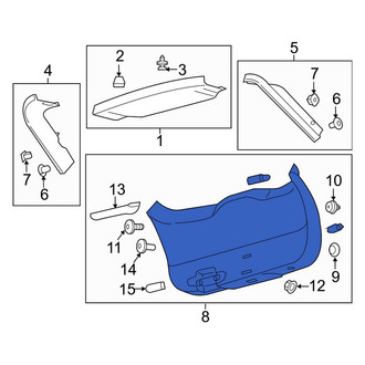 Lincoln OE - Rear Lower Liftgate Trim