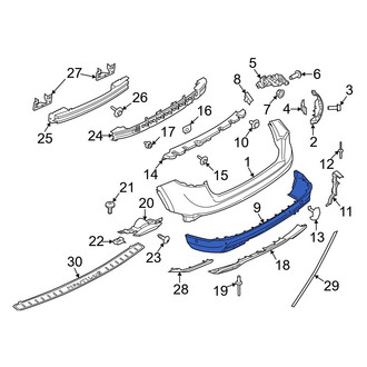 Lincoln OE - Rear Lower Bumper Cover