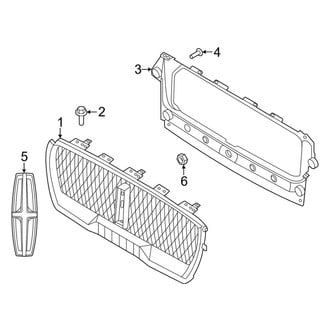 Lincoln OE - Front Bumper & Grille - Grille & Components