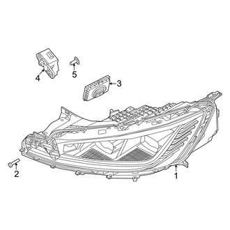 Lincoln OE - Front Lamps - Headlamp Components