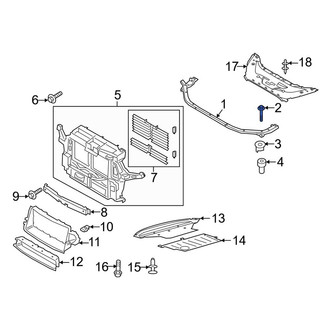 Lincoln OE - Upper Radiator Support Tie Bar Bolt