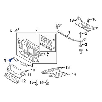 Lincoln OE - Lower Radiator Support Tie Bar Bolt