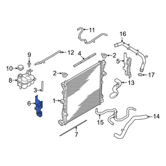 Lincoln OE - Left Radiator Air Seal