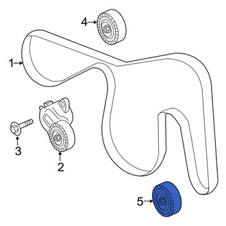 Lincoln OE - Lower Accessory Drive Belt Idler Pulley