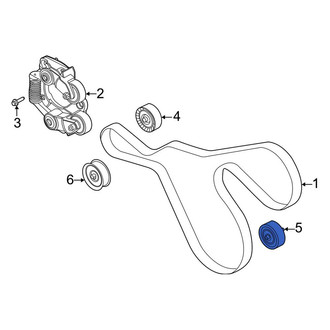 Lincoln OE - Lower Accessory Drive Belt Idler Pulley