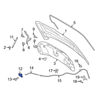 Lincoln OE - Front Hood Latch