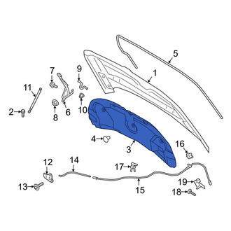 Lincoln OE - Front Hood Insulation Pad