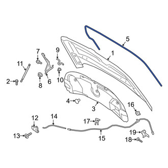 Lincoln OE - Front Hood Seal