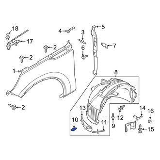 Lincoln OE - Fender Liner Nut