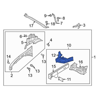 Lincoln OE - Front Right Lower Frame Side Member Reinforcement