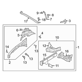 Lincoln OE - Fender - Structural Components & Rails