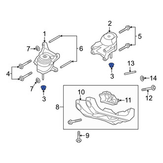 Lincoln OE - Lower Suspension Control Arm Nut