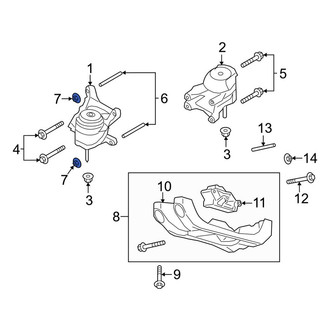 Lincoln OE - Right Engine Mount Nut