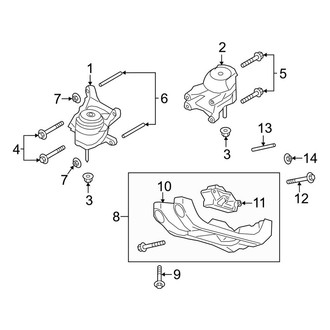 Lincoln OE - Engine & Transmission Mounting (Black Label Grand Touring / Grand Touring)