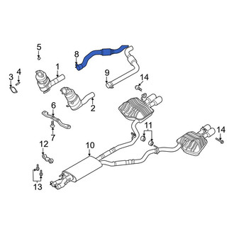 Lincoln OE - Right Exhaust Intermediate Pipe