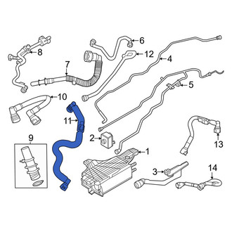 Lincoln OE - Left PCV Valve Hose