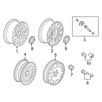 Lincoln OE - Wheels (22" Wheel), (Black Label / Grand Touring)