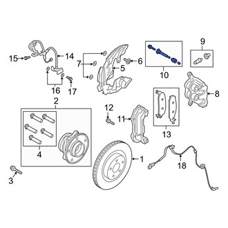 Lincoln OE - Disc Brake Caliper Hardware Kit