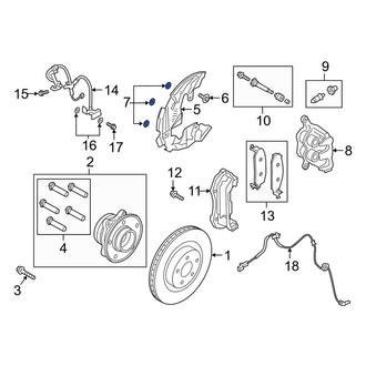 Lincoln OE - Brake Dust Shield Spacer