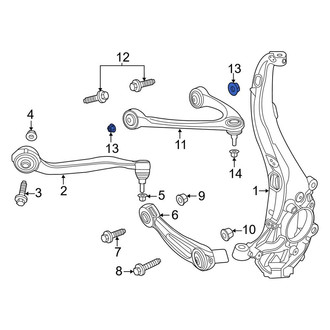 Lincoln OE - Upper Inner Suspension Control Arm Nut