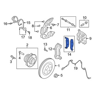 Lincoln OE - Front Disc Brake Pad Set