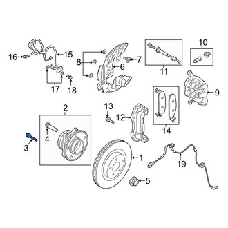 Lincoln OE - Axle Hub Mounting Bolt
