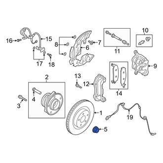 Lincoln OE - Rear CV Joint Nut