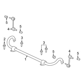 Lincoln OE - Front Suspension - Stabilizer Bar & Components (AWD)