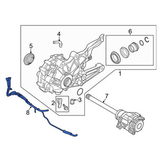 Lincoln OE - Transfer Case Vent Hose
