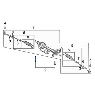 Lincoln OE - Front Suspension Crossmember Bolt