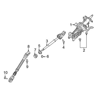 Lincoln OE - Steering Column Assembly (Manual Tilt/Slide), (Base)