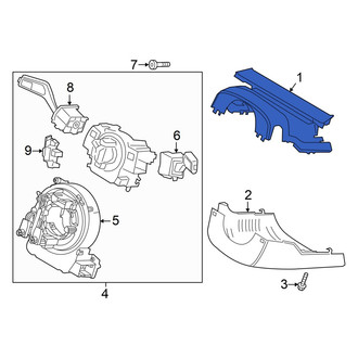 Lincoln OE - Upper Steering Column Cover