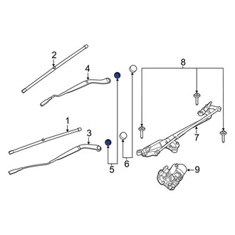 Lincoln OE - Wiper Arm Nut