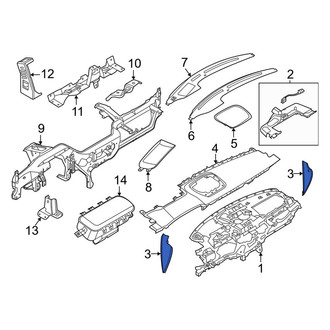 Lincoln OE - Left Instrument Panel Side Cover